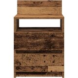 vidaXL Noćni ormarić s 2 ladice staro drvo 40x33x60 cm | shoptok.hr