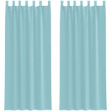 vidaXL Voile zavjese s petljama 2 kom. tirkizne 140x260 cm - Tirkizna 140 x 260 cm 1 s petljama | shoptok.hr
