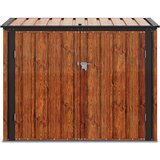  Kutija za spremanje u vrtu Smeđa 151,5 x 82 x 110,5 cm Čelik | shoptok.hr
