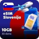 Ananas eSIM Slovenija eSIM kartica - 10GB prepaid mobilnih podataka za 30 dana | Eponuda.com