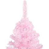  Umjetno osvijetljeno božićno drvce s kuglicama rozo 180 cm PVC | shoptok.hr