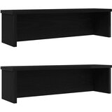 vidaXL Kuhinjski stalci koji se mogu složiti 2 kom crni 60x15x16 cm Cijene