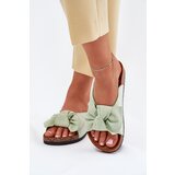 Boto Women's Sandals On Cork Sole With Bow Mint Seressa | Shoptok.si