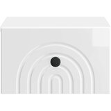  Stenski nočni omarici 2 pcs Bela visok sijaj 33 x 34,5 x 20 cm, (5000209471) | Shoptok.si