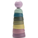 Bibs Wobbly Tower zložljivi stolp Bright Rainbow 6 m+ 8 kos | Shoptok.si