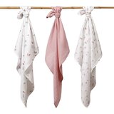 BabyOno Bambus tetra pelene Lišće, roza | Shoptok.si