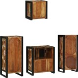  Set namještaja za kupaonicu 4 pcs Čvrsto reciklirano drvo | shoptok.hr