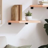  Zidna polica 40x40x(2-4) cm neobrađena masivna hrastovina | shoptok.hr
