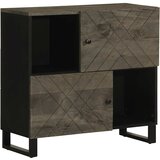  Komoda crna 80x33x75 cm Puno drvo Mango | shoptok.hr
