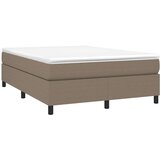  Box spring postelja z vzmetnico taupe 140x200 cm blago, (20791688) | Shoptok.si