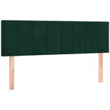  s oprugama i madracem tamnozeleni 140x200 cm baršunasti | shoptok.hr