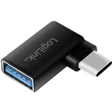 USB 3.0 adapter [1x USB 3.2 gen. 1 vtičnica A (USB 3.0) - 1x USB 3.2 gen. 1 vtič C (USB 3.0)] AU0055 90° kotni desno, (20428715)
