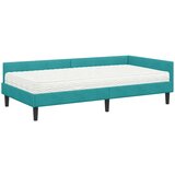  Kotni okvir postelje z matrico Drugo 2 pcs Turkizna Žamet, (5000123984) | Shoptok.si