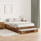 Krevet s ladicama Staro drvo 120 cm Konstruirano drvo | shoptok.hr