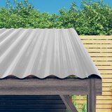 vidaXL Strešne plošče 12 kosov prašno premazano jeklo srebrne 100x36cm Cene