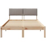  Okvir kreveta Smeđa i taupe 120 x 200 cm Masivna borovina | Eponuda.ba