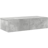 Maison Chic Stenska polica - Viseča Polica s predali betonsko siv 60x26,5x15 cm inž. les, (21793545) | Shoptok.si