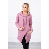 Kesi Tunic with clutch front Oversize dark pink Cijene