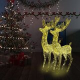 vidaXL XXL akrilni božićni sobovi 250 LED 2 kom 180 cm topli bijeli | shoptok.hr