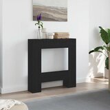 vidaXL Okvir kamina crni hrast 81x18x82 cm izrađeno drvo Cijene