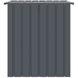  Kućica za pse s krovom crna 110 x 103 x 109 cm pocinčani čelik | Eponuda.ba