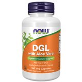 Now Foods DGL (deglicirizirani sladki koren) z aloe vero NOW, 400 mg (100 kapsul) Cene