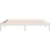 vidaXL dugi okvir kreveta bez madraca bijeli 200 x 220 cm od borovine | shoptok.hr