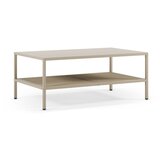 Marckeric Kremno bela kovinska klubska mizica 60x100 cm Fayna – Cene