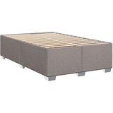 vidaXL Krevet s oprugama i madracem smeđesivi 120 x 190 cm od tkanine | shoptok.hr