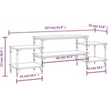TV ormarić boja hrasta sonome 157x35x52 cm konstruirano drvo | shoptok.hr