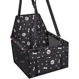 Torba za pse u vožnji, 45x30x25 cm, Crna