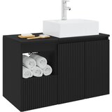  Set namještaja za kupaonicu 2 kom. Crna Konstruirano drvo 49,5 x 41 x 79,5 cm | Shoptok.si