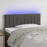  LED uzglavlje tamnosivo 90x5x78/88 cm baršunasto | shoptok.hr