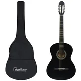 Klasična gitara za početnike s torbom crna 4/4 39 "