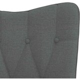 vidaXL stolica za ljuljanje s osloncem za noge tamnosiva od tkanine | shoptok.hr