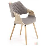 Halmar Stolica K396 - svijetli hrast/siva Cijene