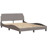  Posteljni okvir z LED brez vzmetnice taupe 120x200 cm blago, (21791700) | Shoptok.si