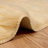  Lažni Ovčji Tepih Krema 80 x 80 cm Poliester | shoptok.hr