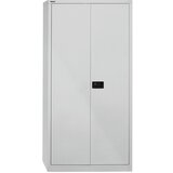 BISLEY UNIVERZALNA omara s krilnimi vrati, VxŠxG 1950 x 914 x 400 mm, 4 police, 5 nivojev, svetlo siva | Shoptok.si
