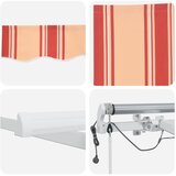  Skrovita tenda Žuta i narančasta 400 × 350 cm Poliester i metal | shoptok.hr