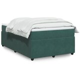 Maison Chic Box spring postelja - Vzmetna postelja z vzmetnico temno zelen 120x190 cm žamet SL17646, (21892236) | Shoptok.si