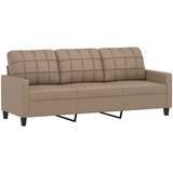  Trosjed s ukrasnim jastucima cappuccino 180 cm od umjetne kože | Eponuda.com