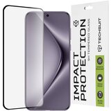 Techsuit 111D Full Cover / Steklo s polnim lepilom / 3D ukrivljeno steklo za Huawei Pura 70 Pro – črno | Shoptok.si