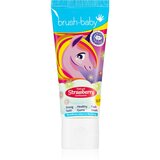 Brush Baby Natural Strawberry zobna pasta za otroke z jagodnim okusom od 3 let 50 ml | Shoptok.si