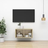 vidaXL Zidni TV ormarić boja hrasta sonome 37 x 37 x 72 cm od iverice Cijene