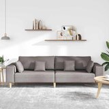 SOFA s jastukom Sivo-smeđa 250 x 77 x 76 cm tkanina | shoptok.hr