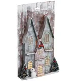 stop &amp, look: božićna kuća od papira sa svijetlom 17x5x30cm outlet