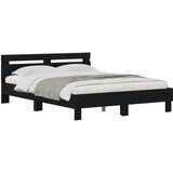  Konstrukcija postelje z vzglavjem Črna Orehovina 140 x 200 cm, (5000102526) | Shoptok.si