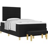  Krevet s opruga kutije s uzglavljem Crna 200 x 120 cm tkanina | shoptok.hr