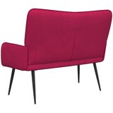 SOFA za dvije osobe Vinska crvena 115 x 61 x 87 cm Baršun | shoptok.hr